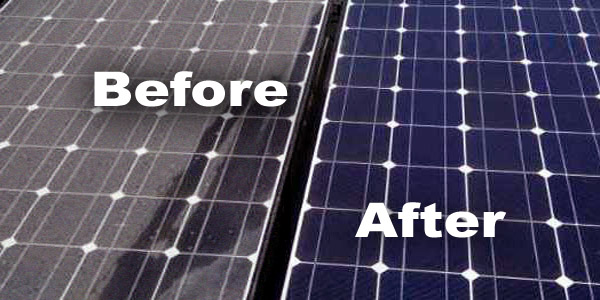 Solar panel cleaning